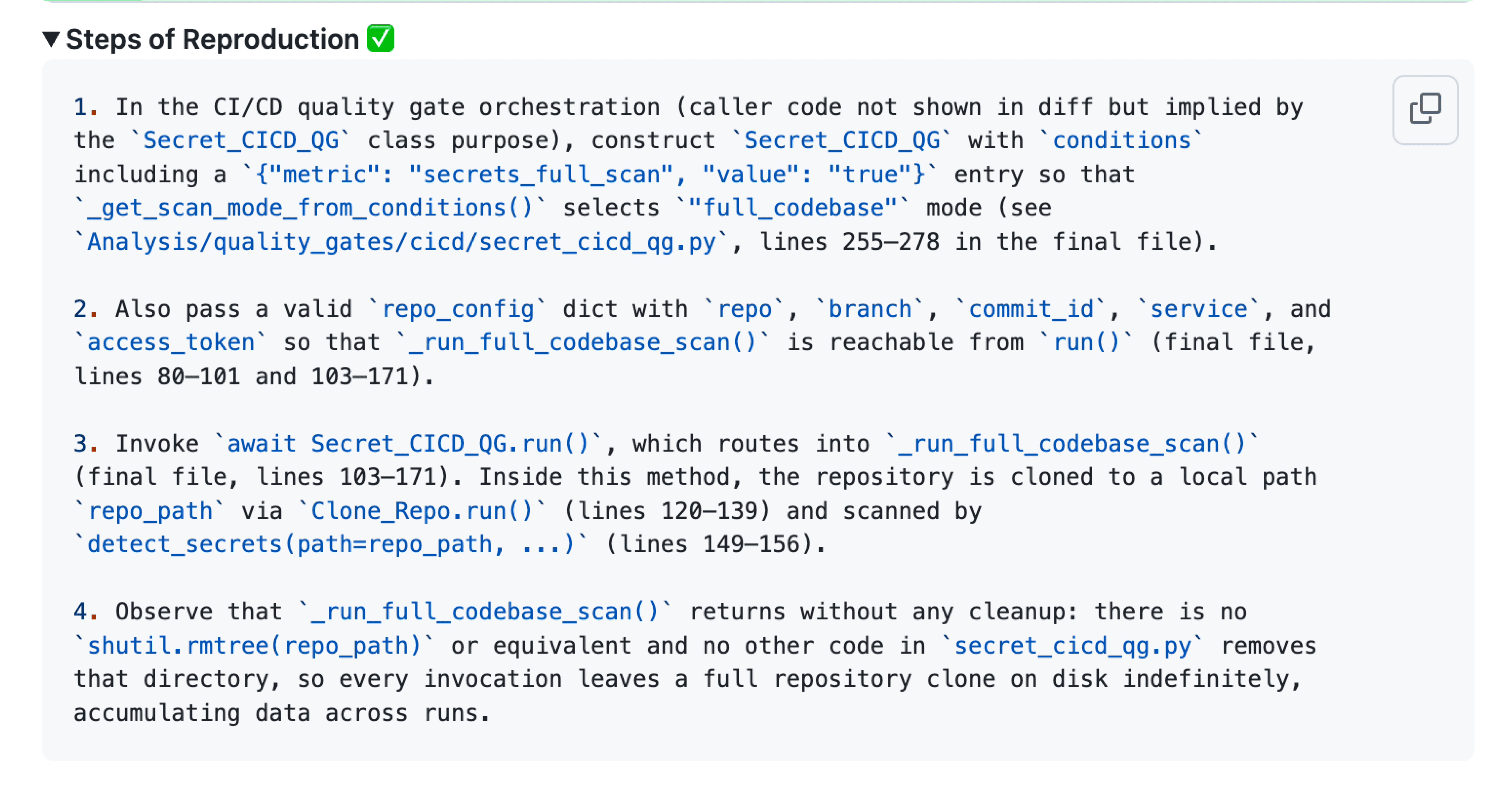 CodeAnt AI's AI chat interface answering questions about a pull request with context from code changes and diffs.