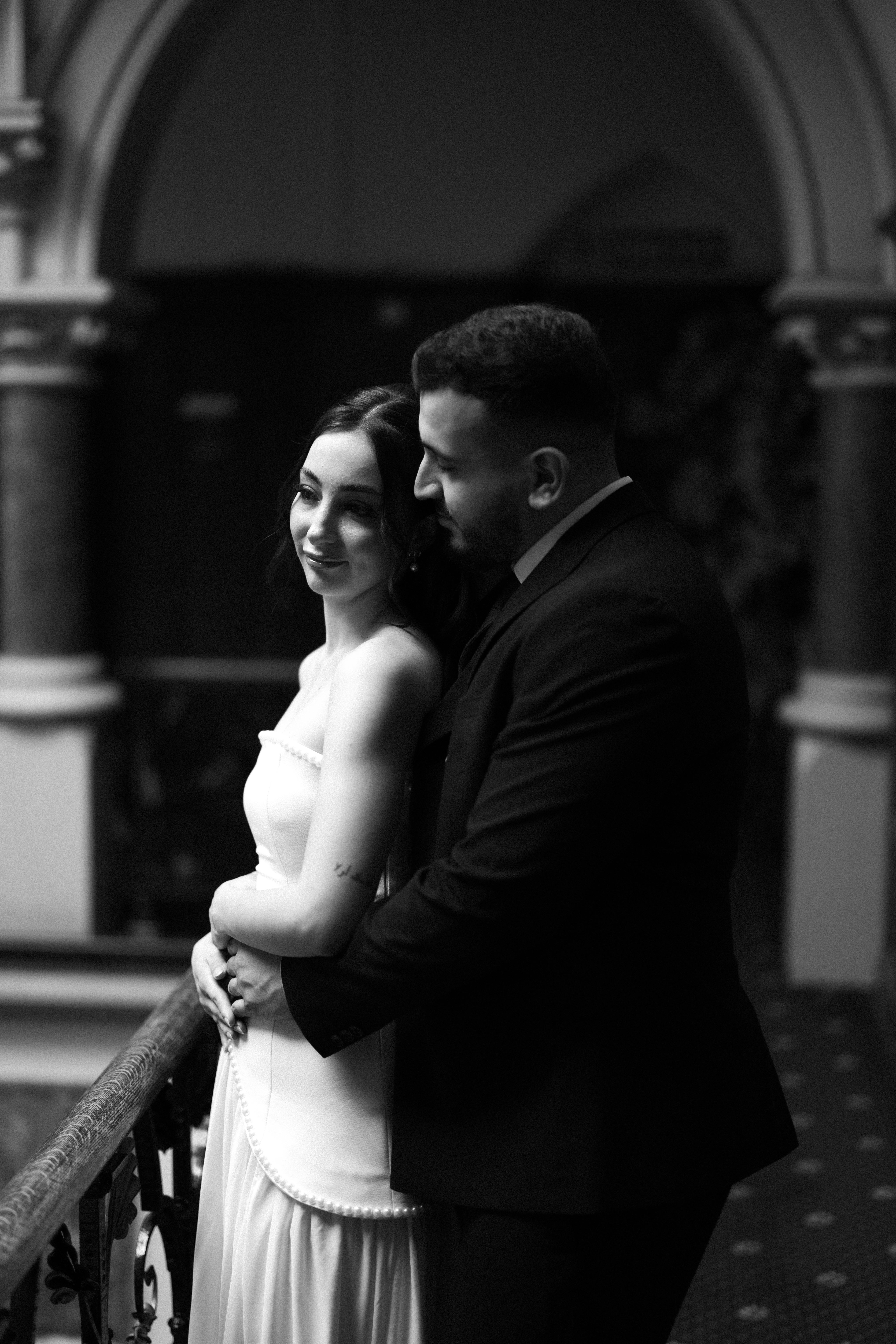 bride in wedding dress