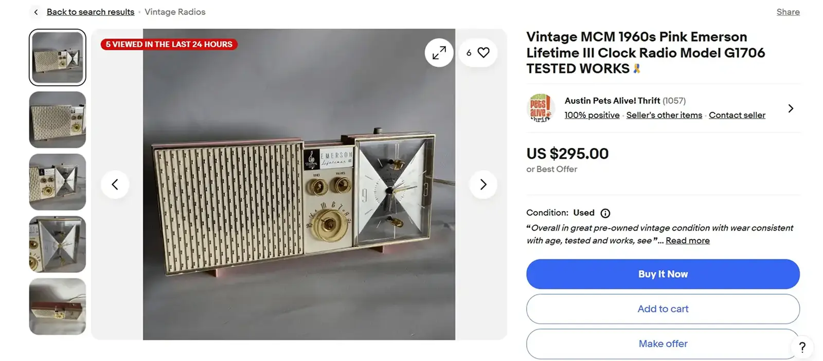 Ebay Vintage Clock Radio