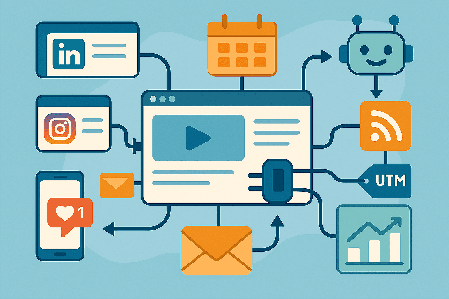 Comment connecter efficacement votre site web à vos réseaux sociaux et newsletters