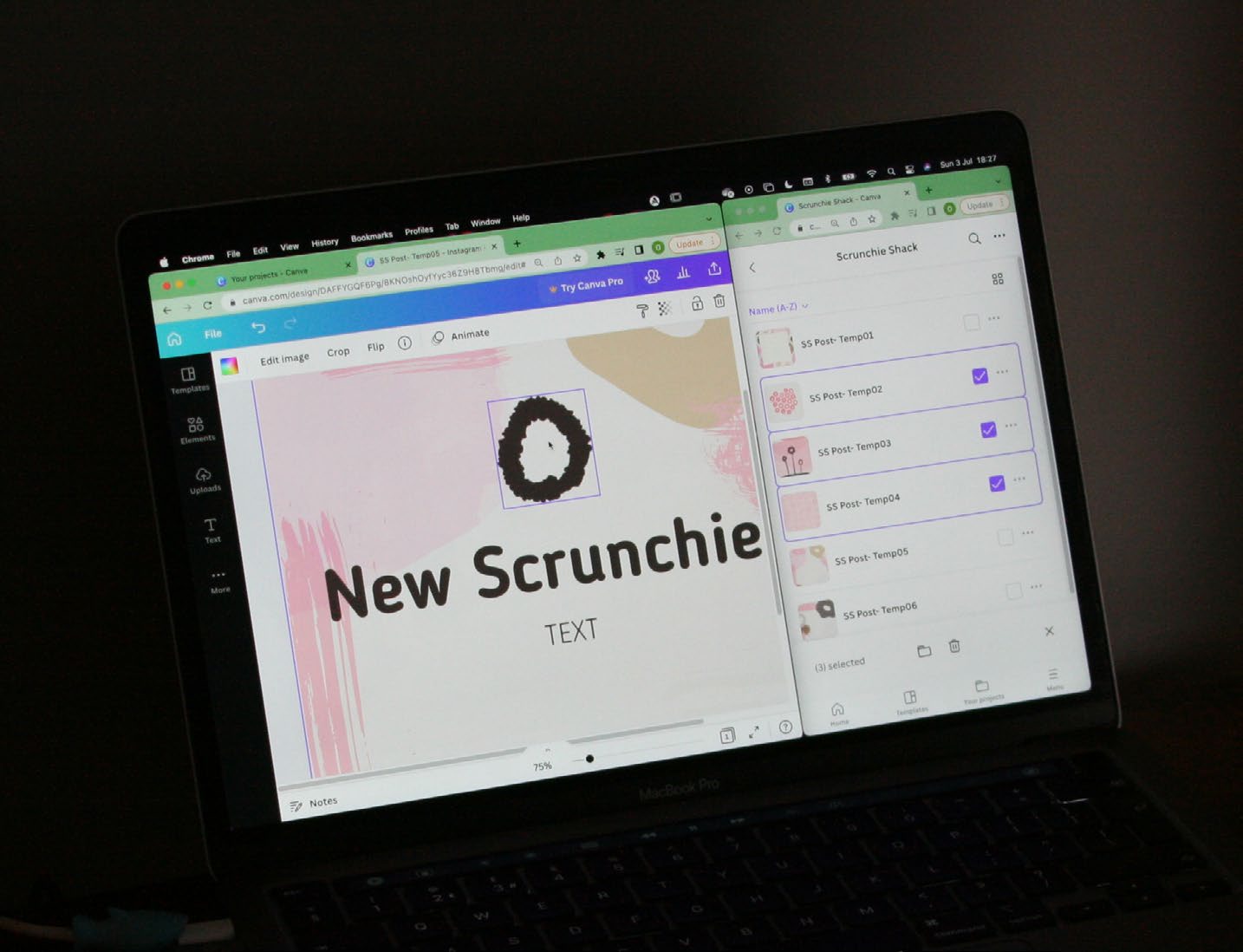 Menu Print Internal Page Design