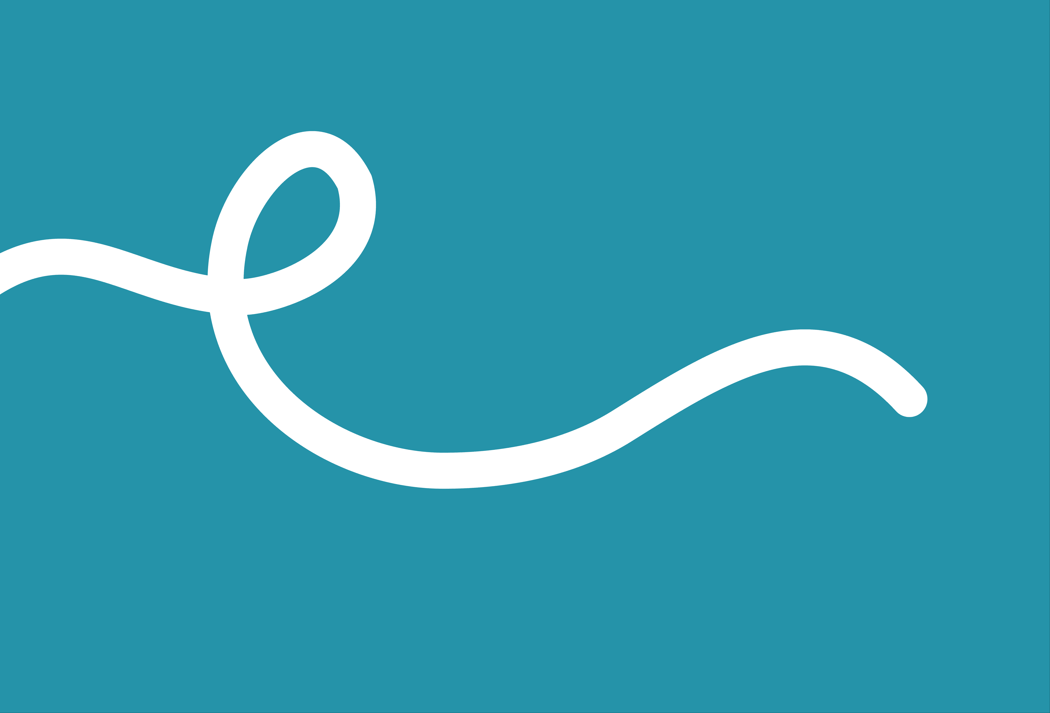 Blauer Hintergrund mit weißem swoosh 