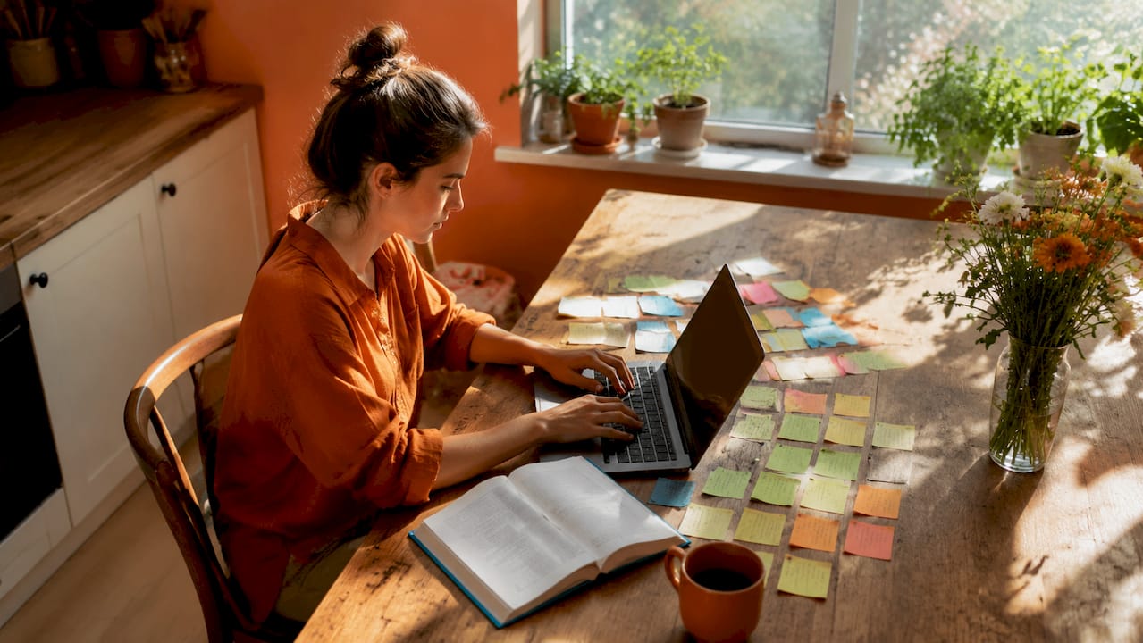 Translator working with glossary and keyboard