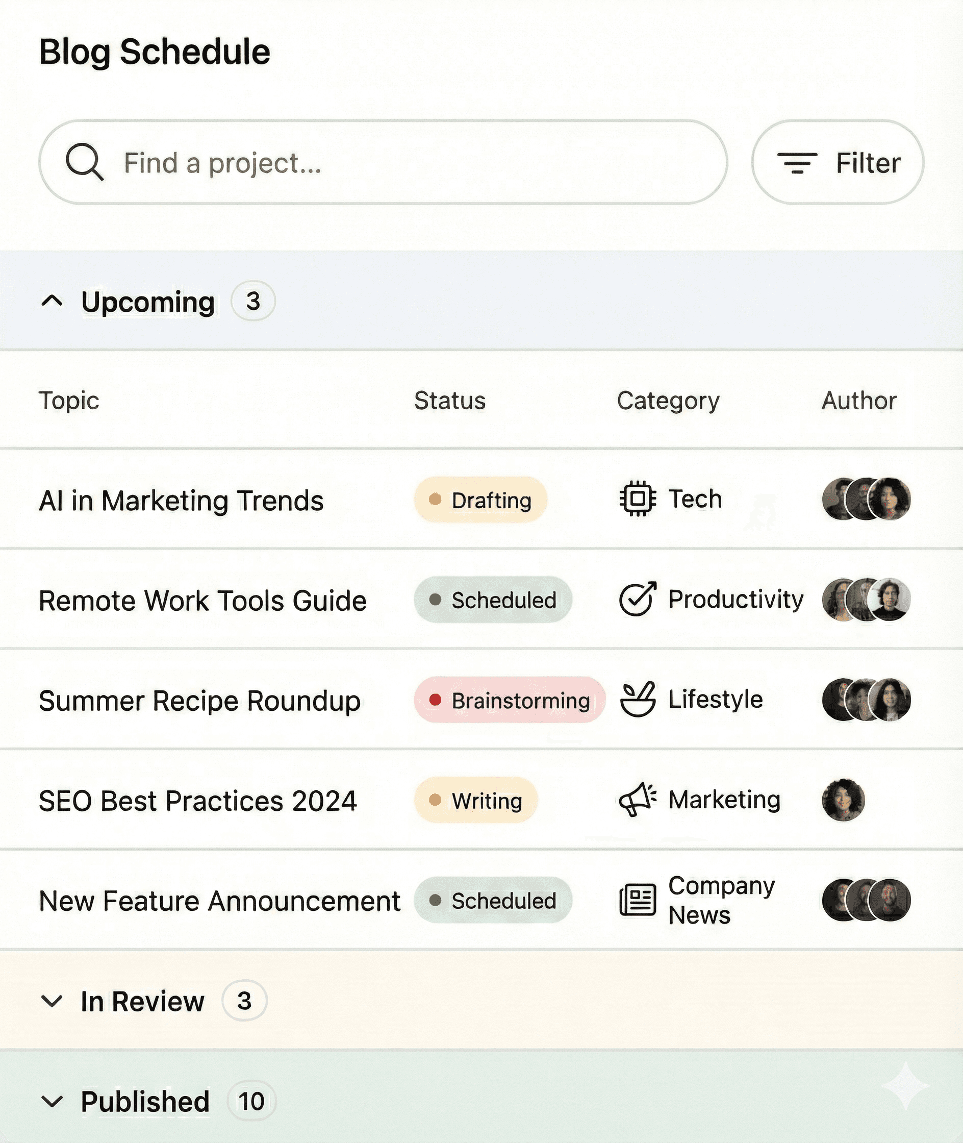 An image of Freelio's project ui