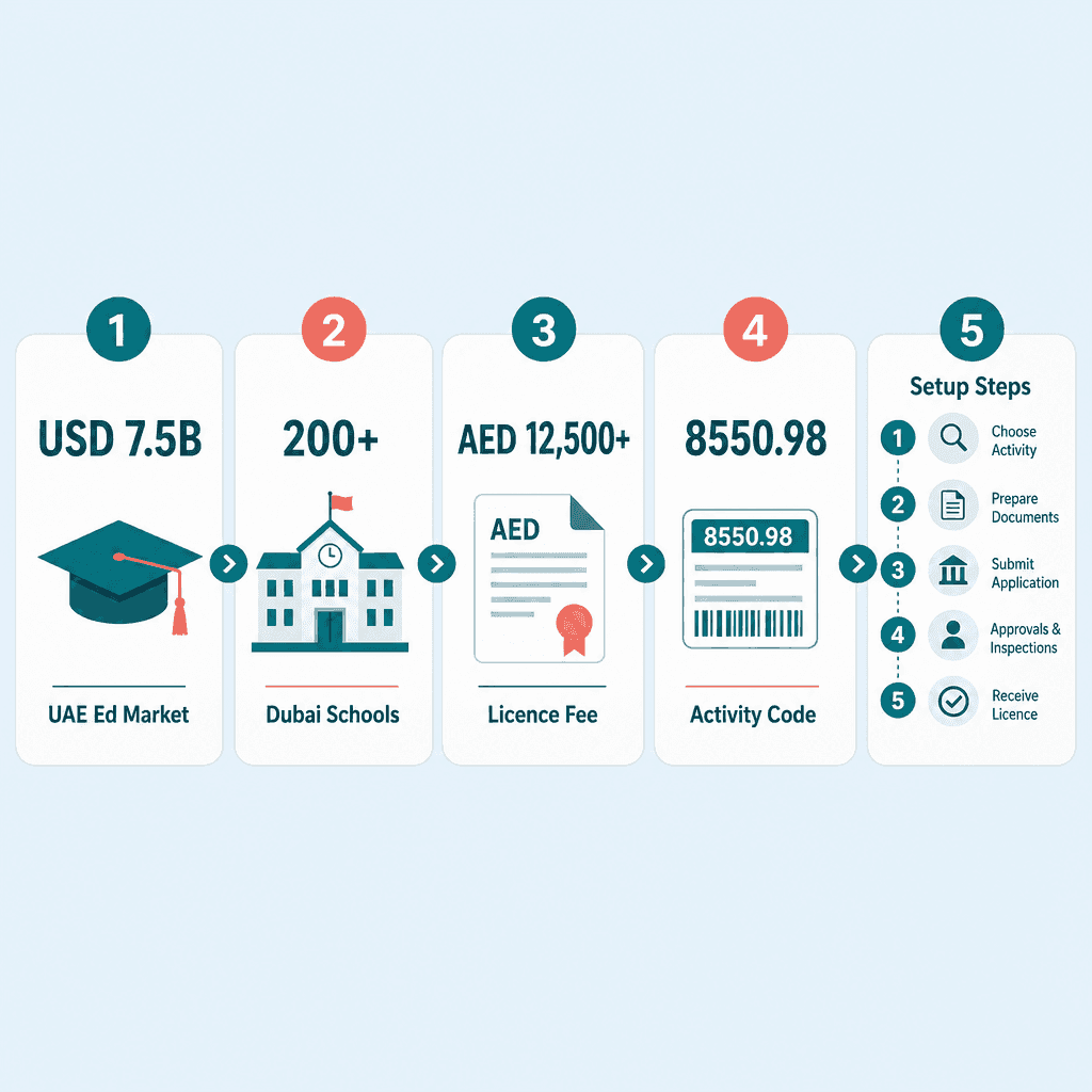 Infographic: Start a Education Support Services Business in Dubai