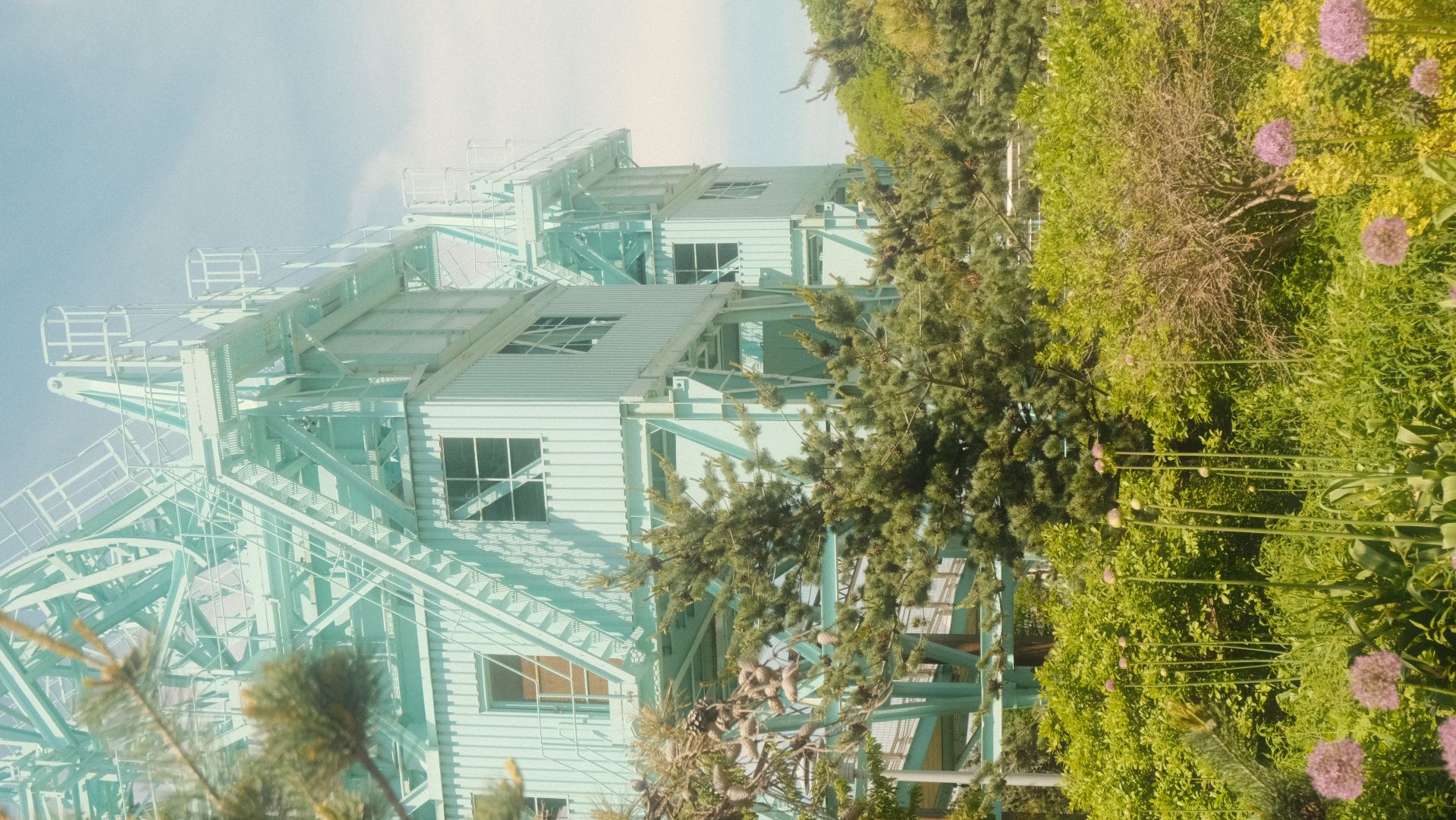 a building with persony windows