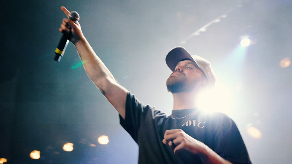 Film shot of live event concert.