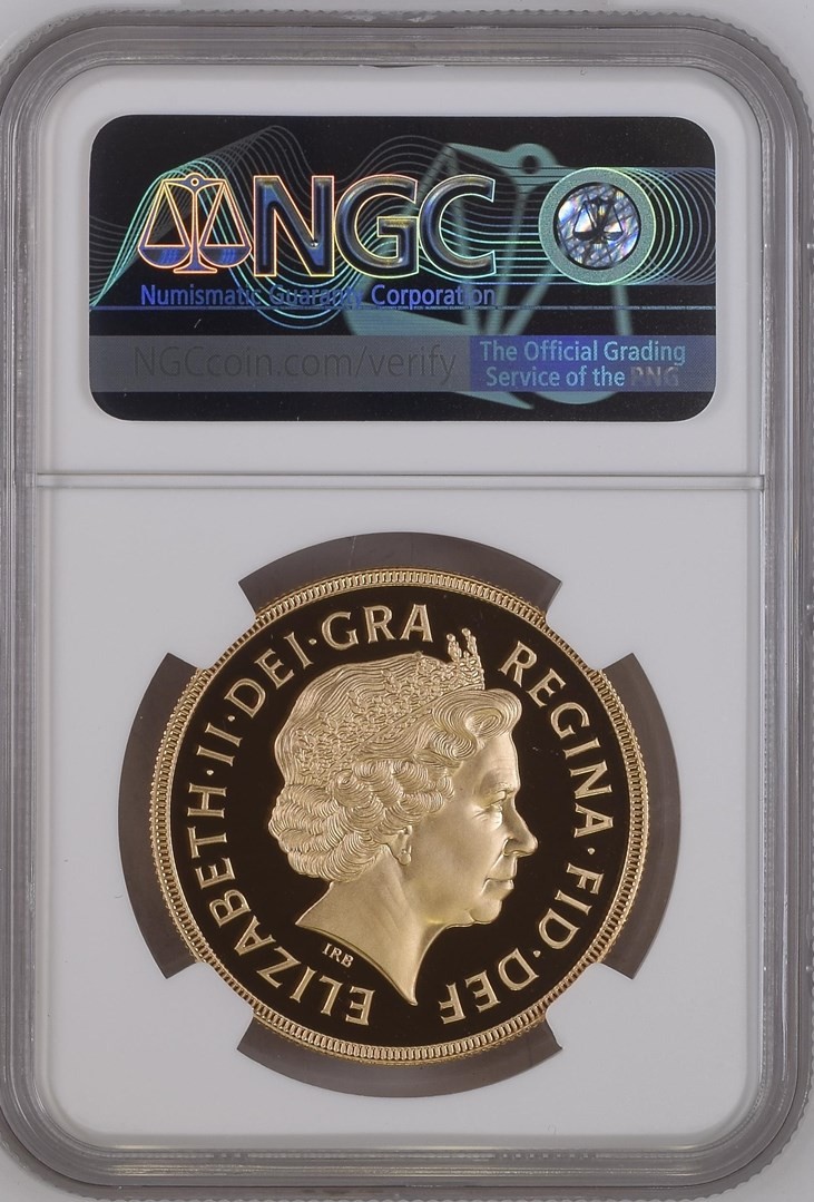 1999 Gold Proof Five Sovereign, NGC PF 70 Ultra Cameo