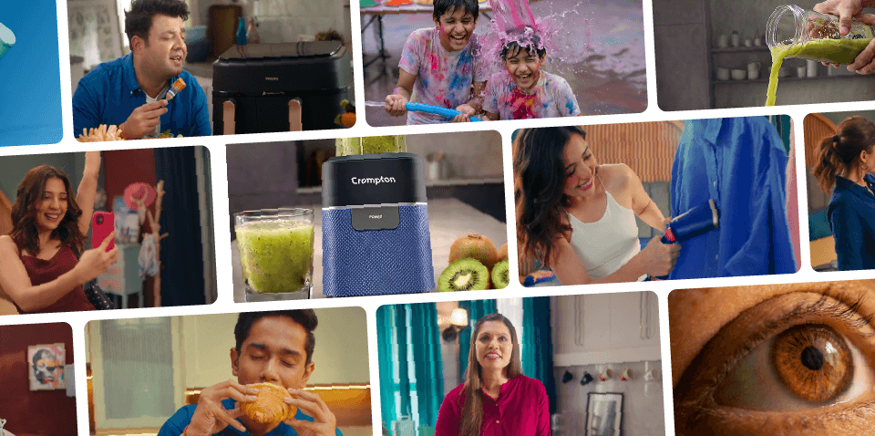 An image showcasing snapshots from our videos that reached millions. 