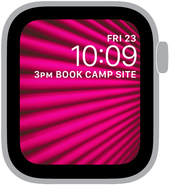 an apple watch face from the lines collection