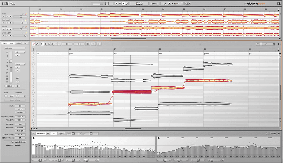 Celemony's Melodyne pitch correction plugin