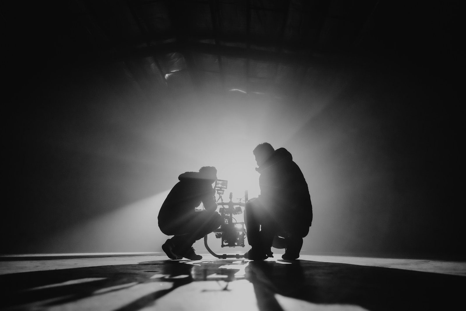 Photographers working on location