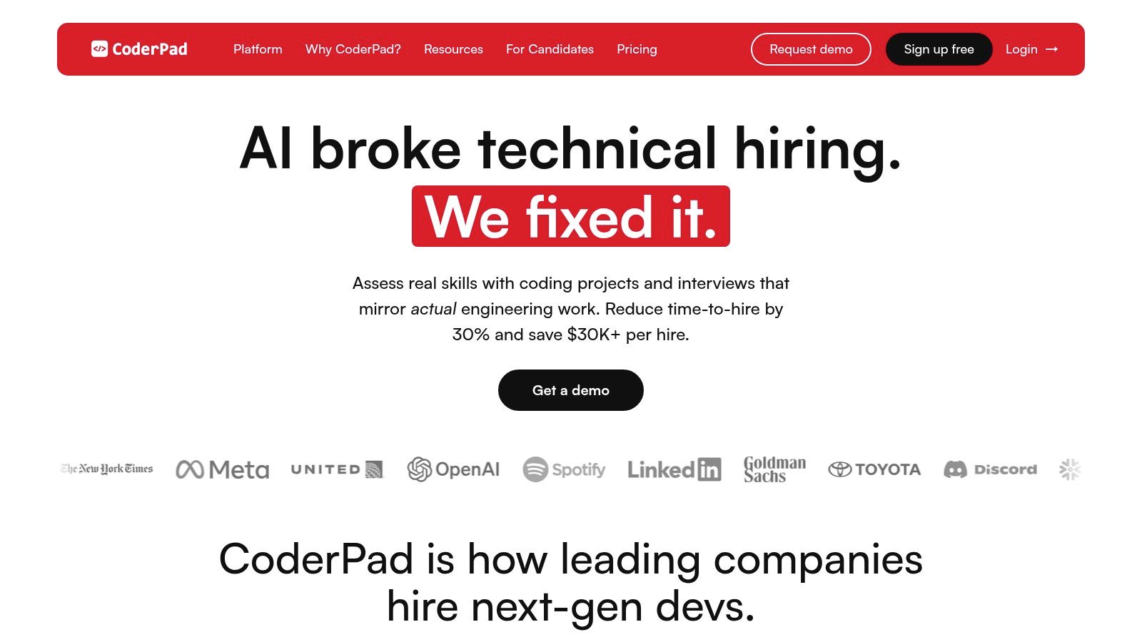CoderPad (including CodinGame for Work)