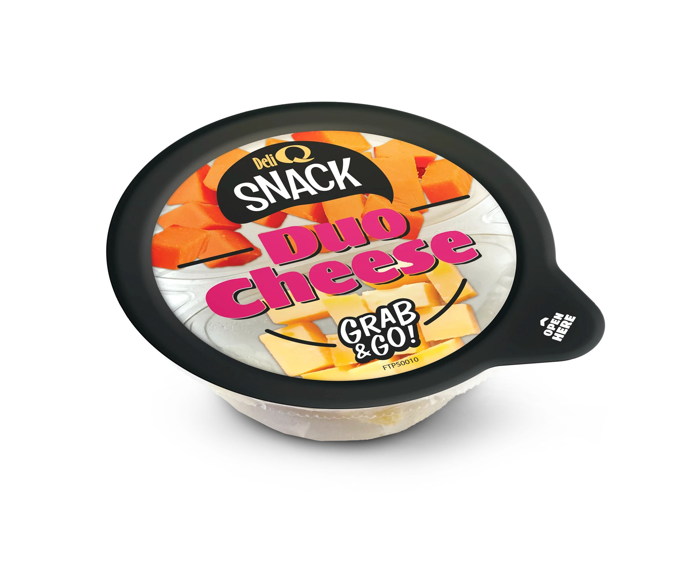 DELI Q SNACK kostki: Cheddar White / Ser Pomidor-Chili 60g