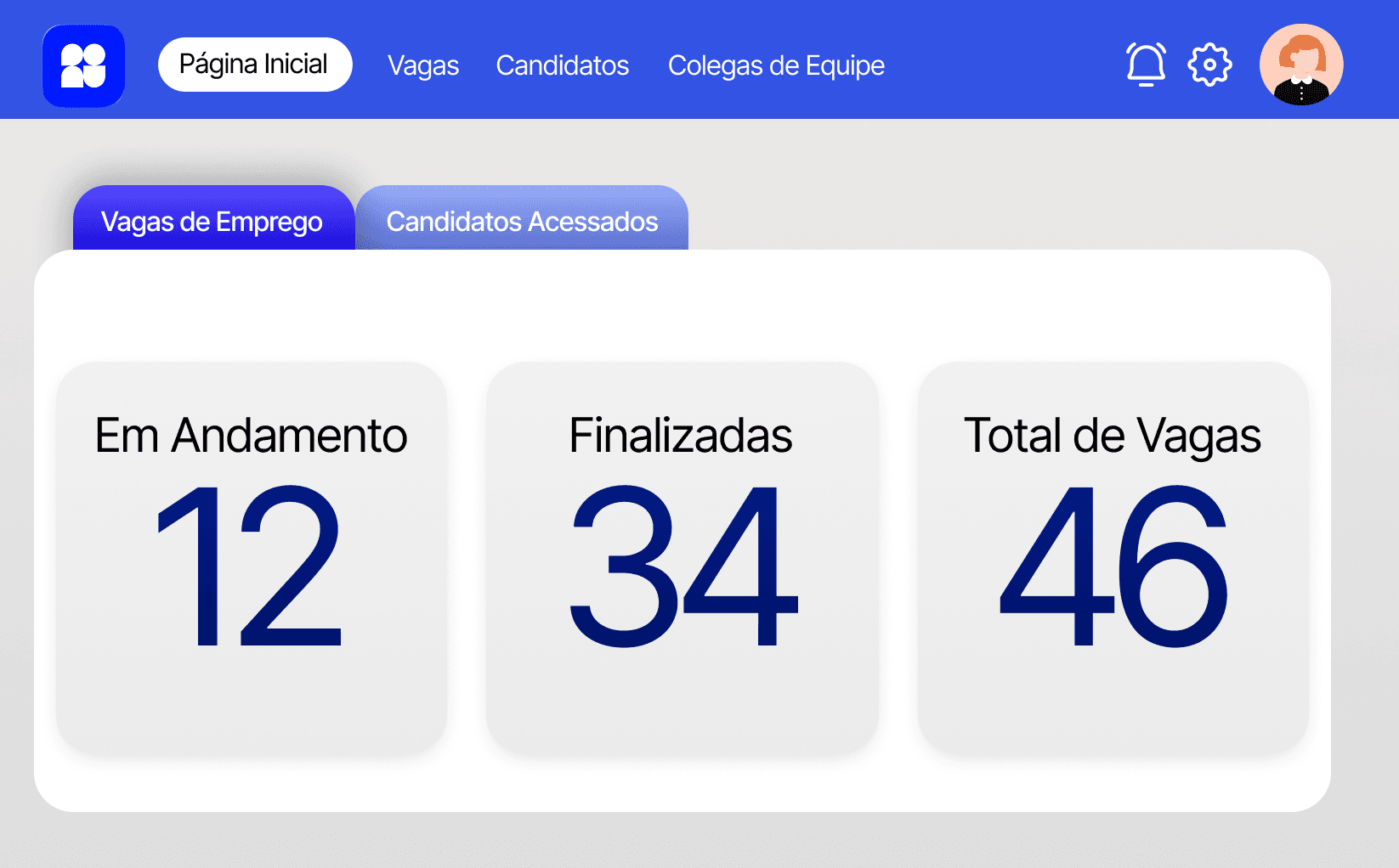 captura de tela do sistema da thrix em funcionamento com o portal do cliente.