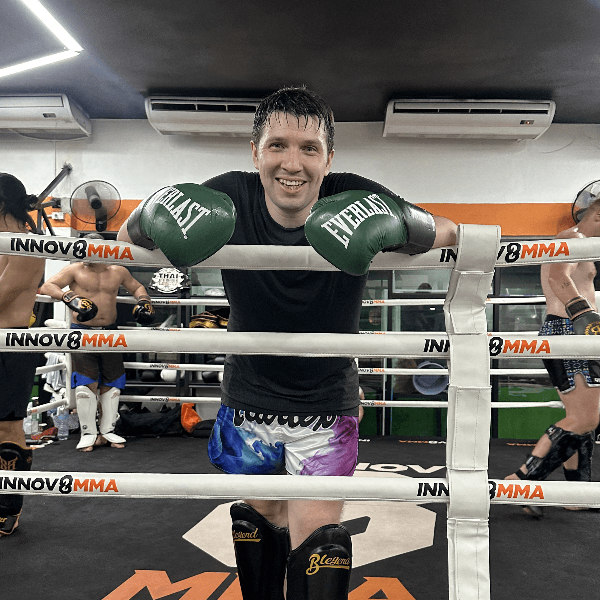 A happy Muay Thai student