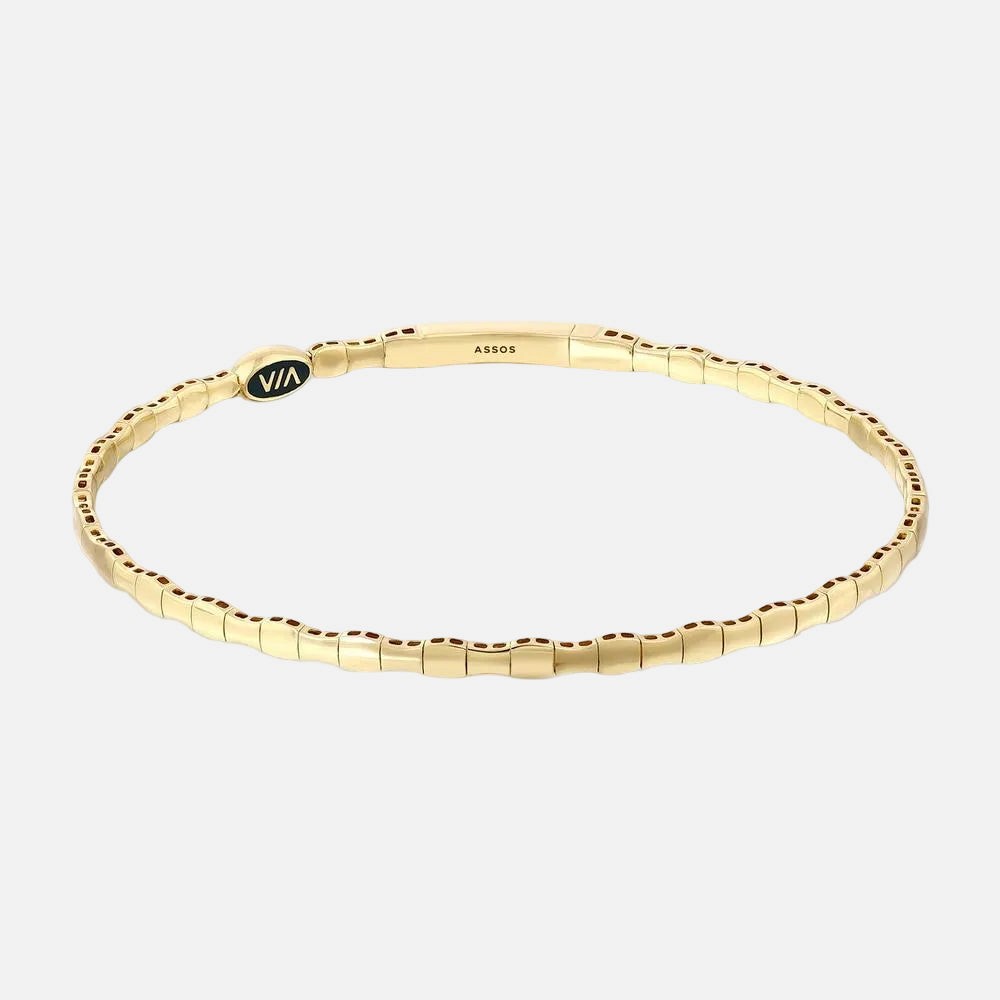 Assos 14 Ayar Altın Tasarım Kelepçe Bilezik 5.29 Gram