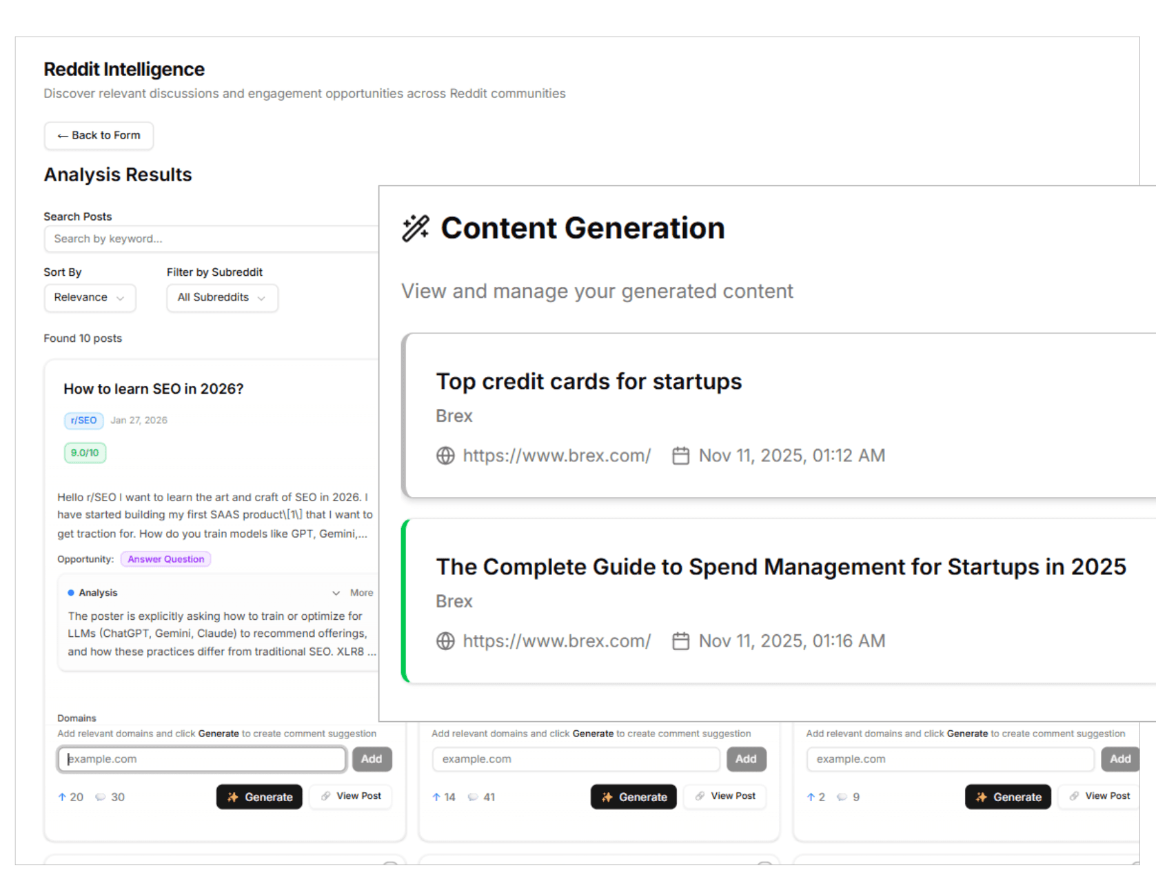 AI visibility platform with prioritized action items