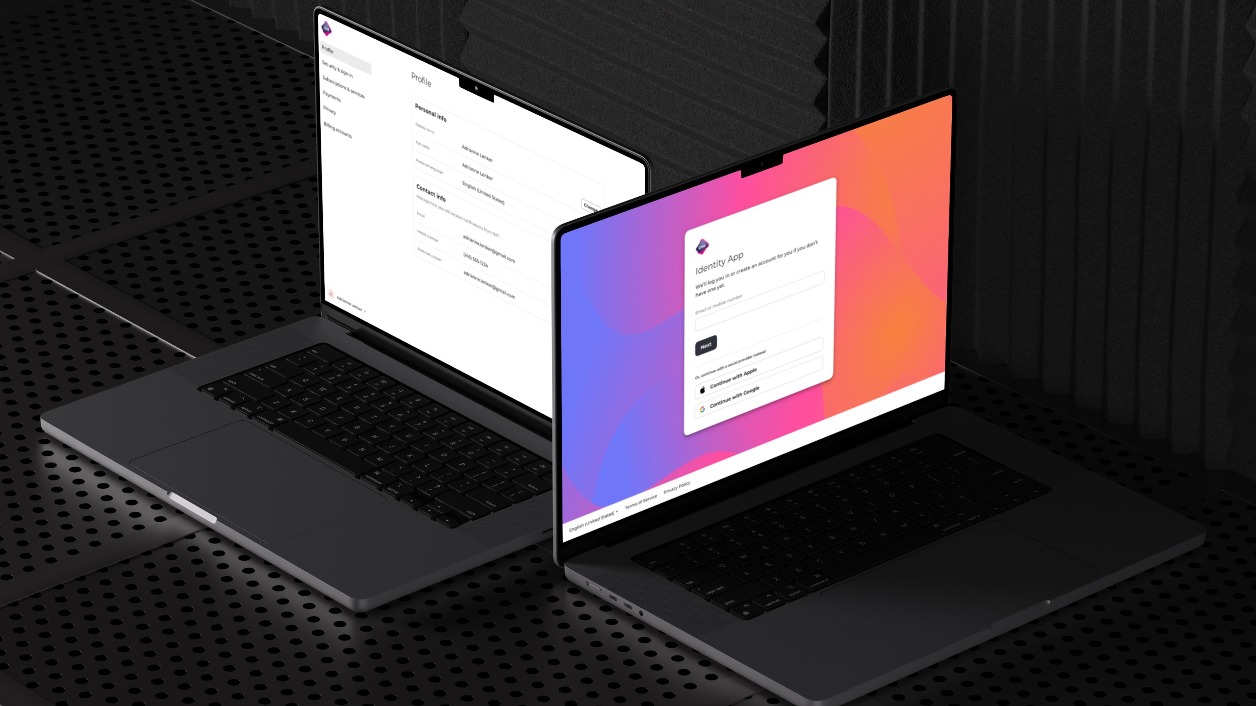 Identity App project hero.