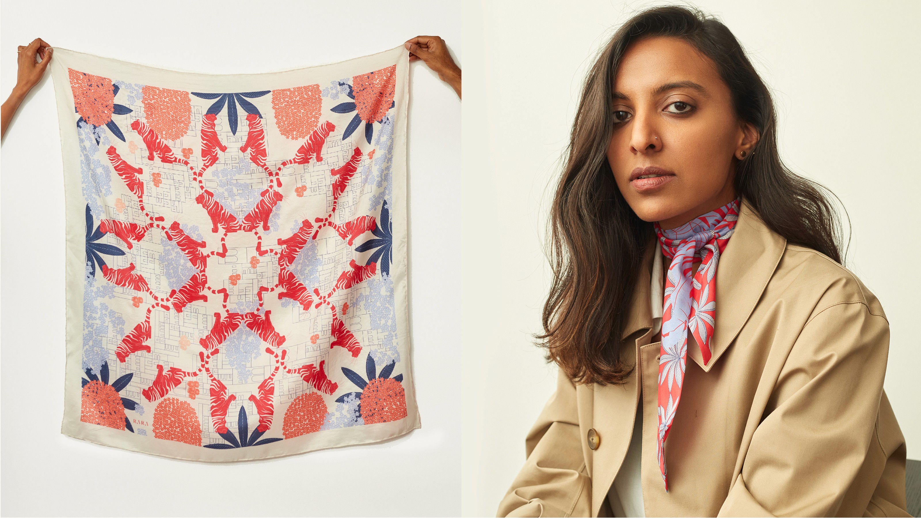 Radhika Maheshwari wearing scarf