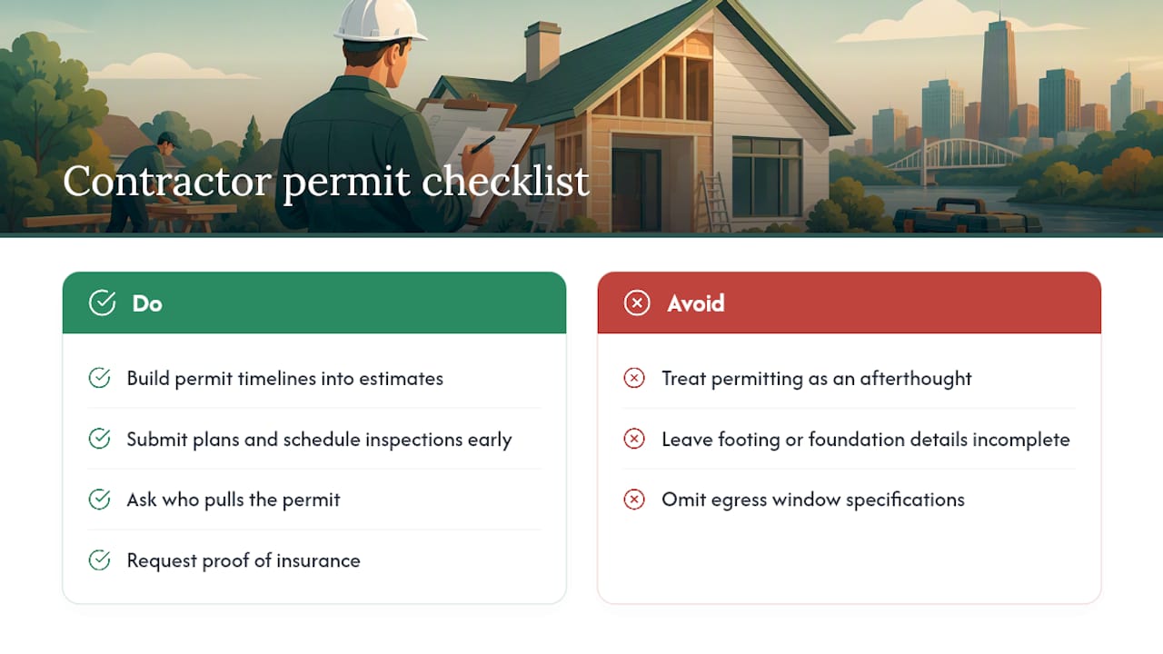 A Local Contractor's View on Avoiding Permit Delays — overview diagram