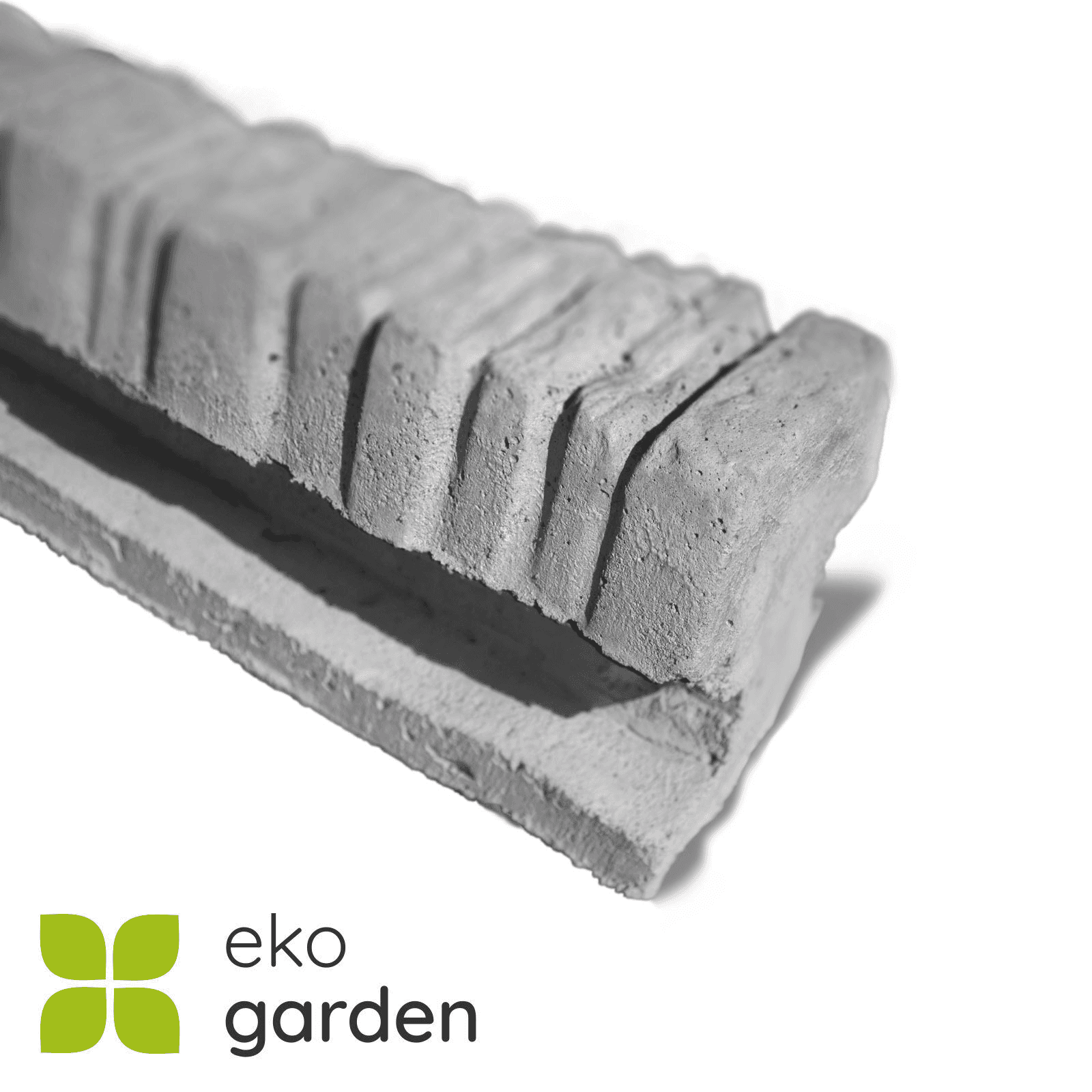 Betonpfosten - Schieferoptik (einseitig)