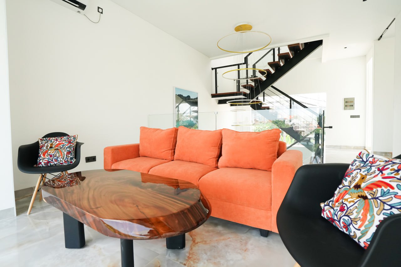 A completed 5-bedroom villa in Canggu, set in a quiet cul-de-sac location for maximum privacy