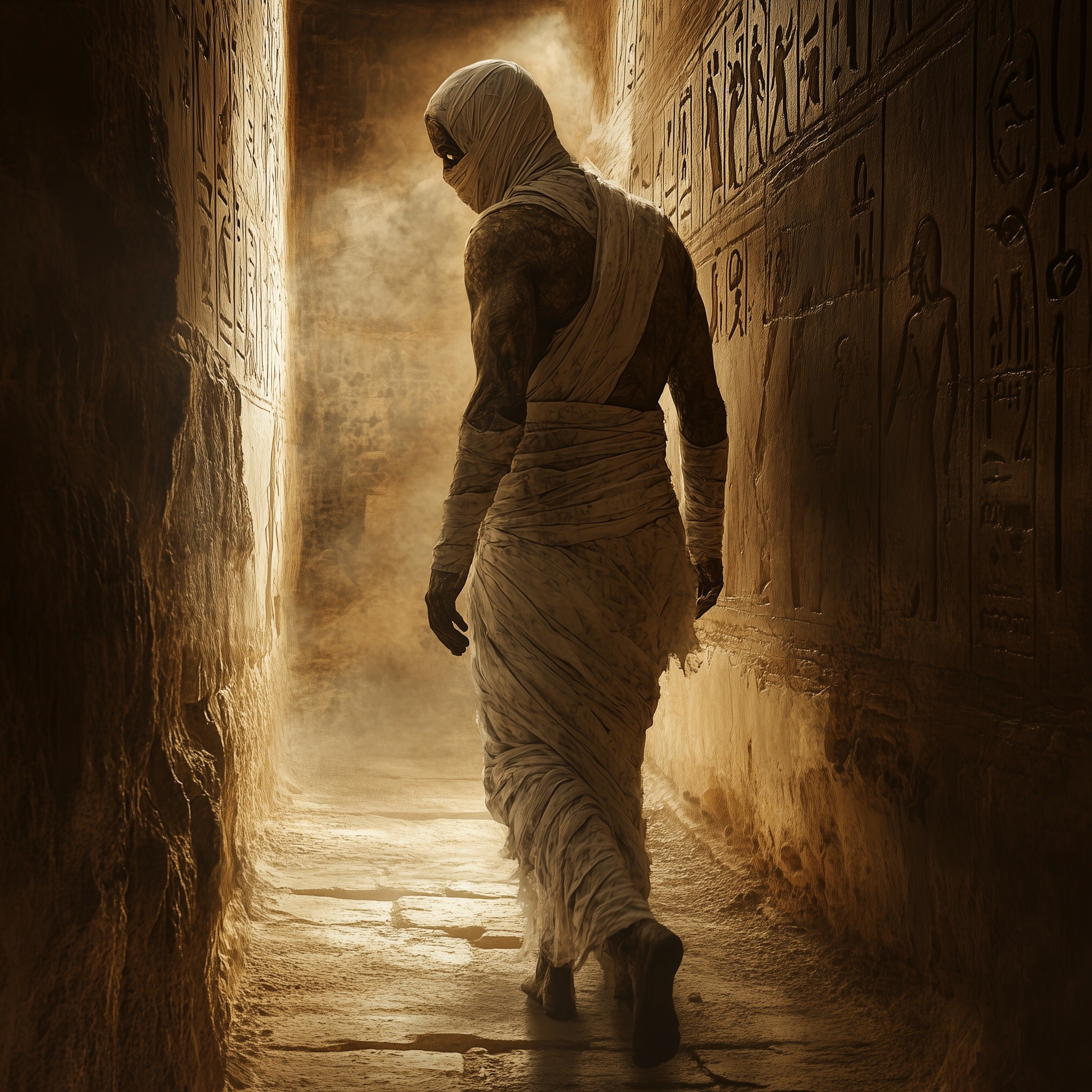 still uit een video van een egyptische mummy