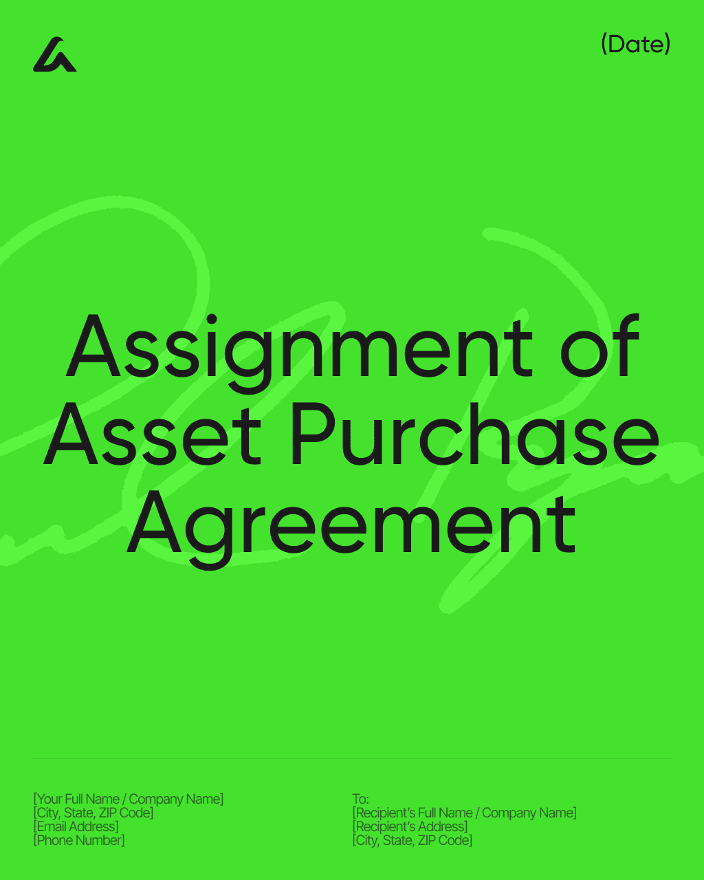 Assignment of Asset Purchase Agreement