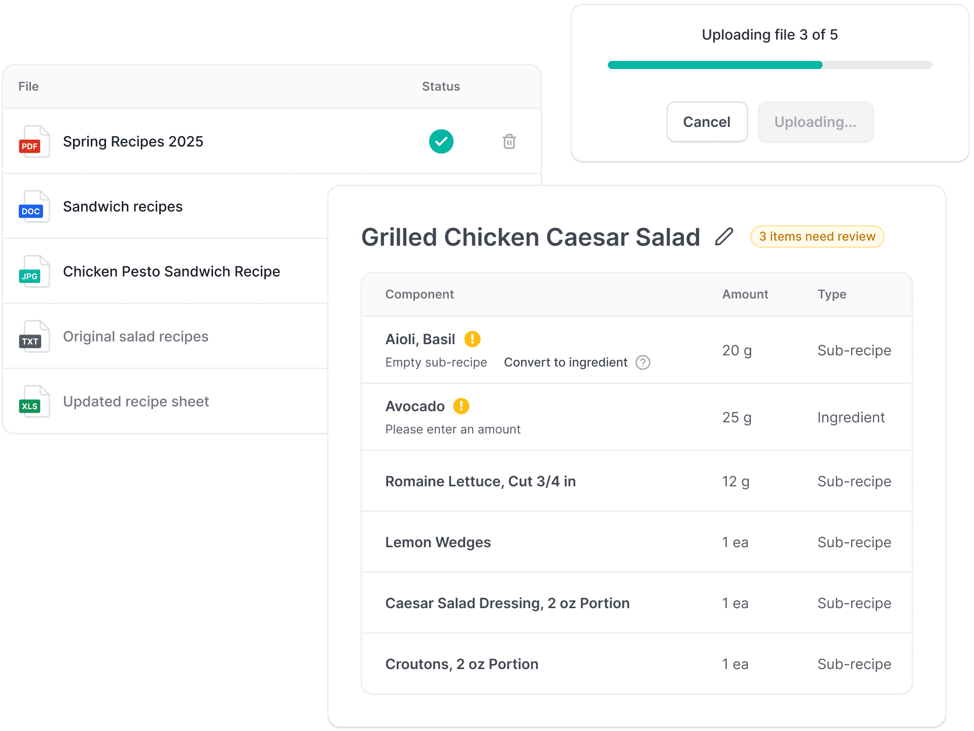 Demi food label compliance tools