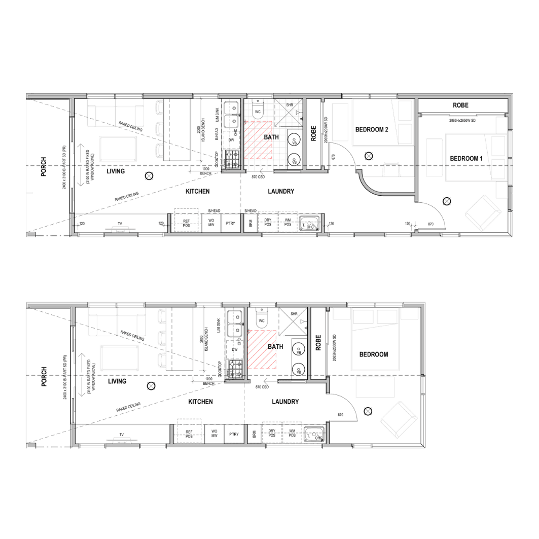 artisan villa at night