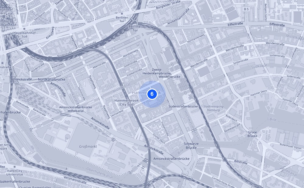 Map of Sachsenstraße 15, 20097 Hamburg