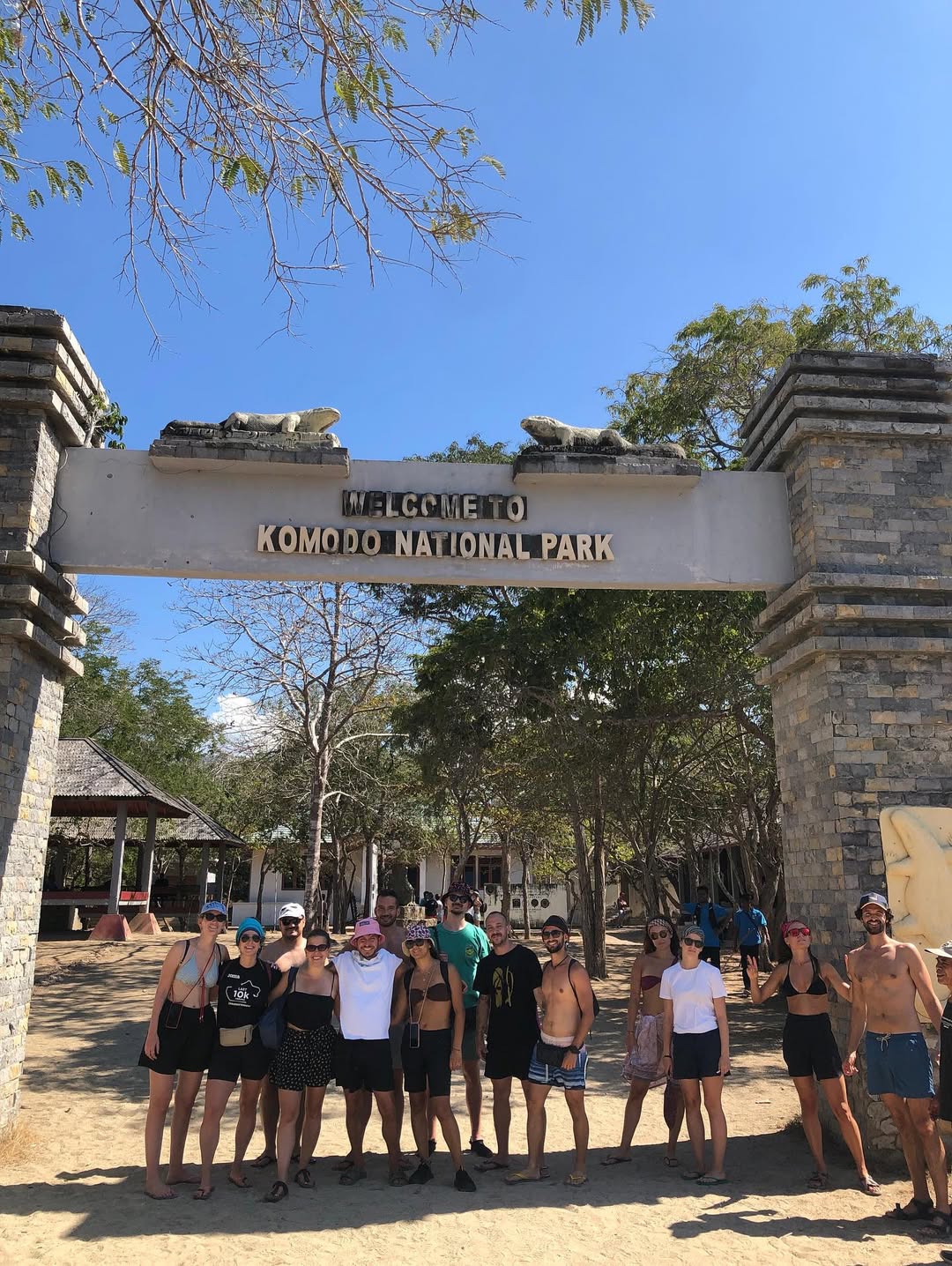 The image of the gate of Komodo Island