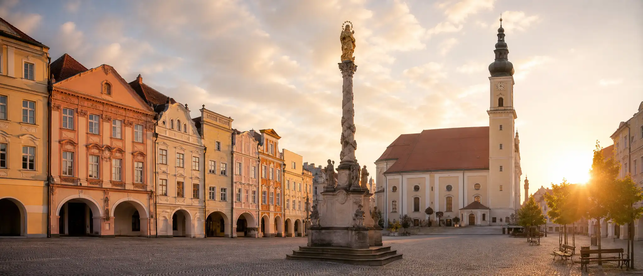 Stadtplatz Steyr und Schloss Lamberg, Symbolbild für Mittelstand-Hauskrankenpflege-Markt in der oberösterreichischen Industriestadt Steyr