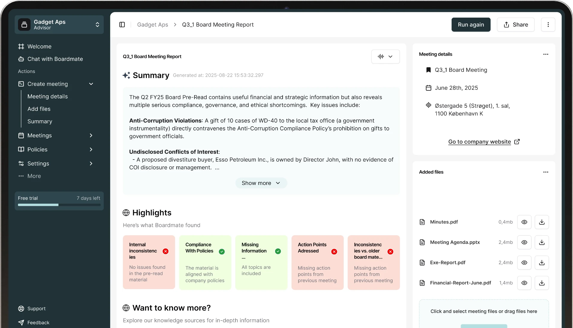 An image of Dreelio's dashboard