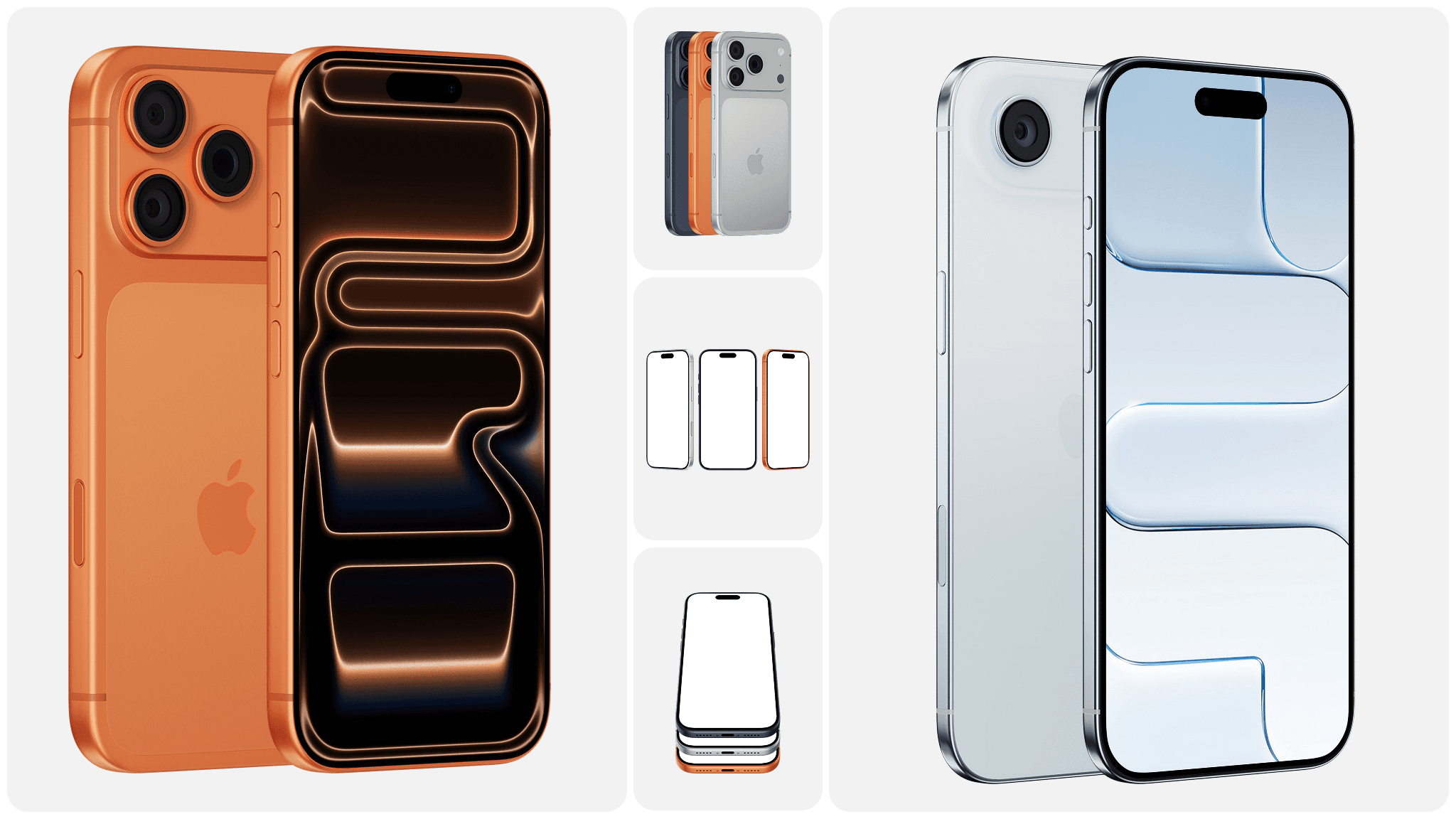 iPhone 17 and iPhone Air Mockups