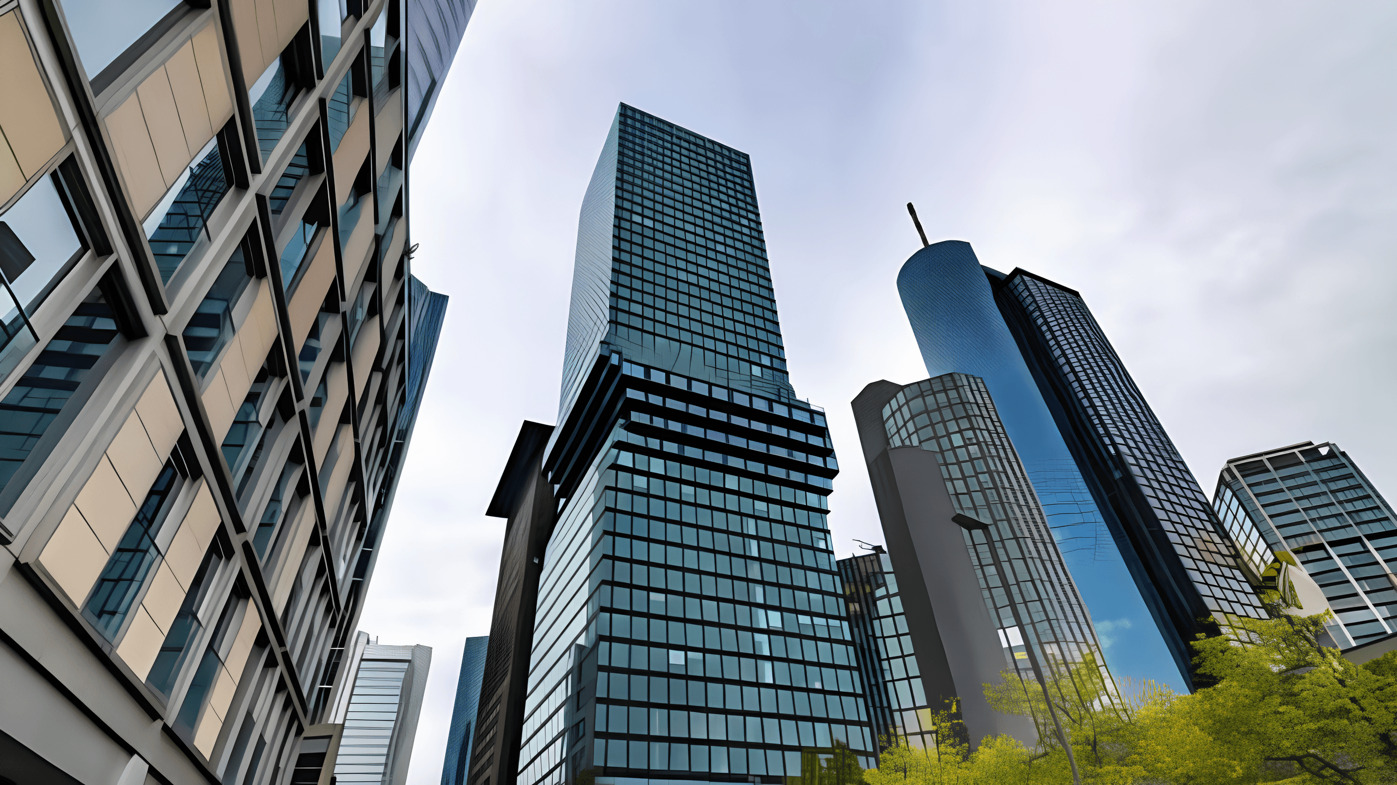 Interior of a cafe or workspace with several people at tables