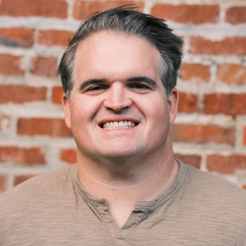 profile silhouette with orange background