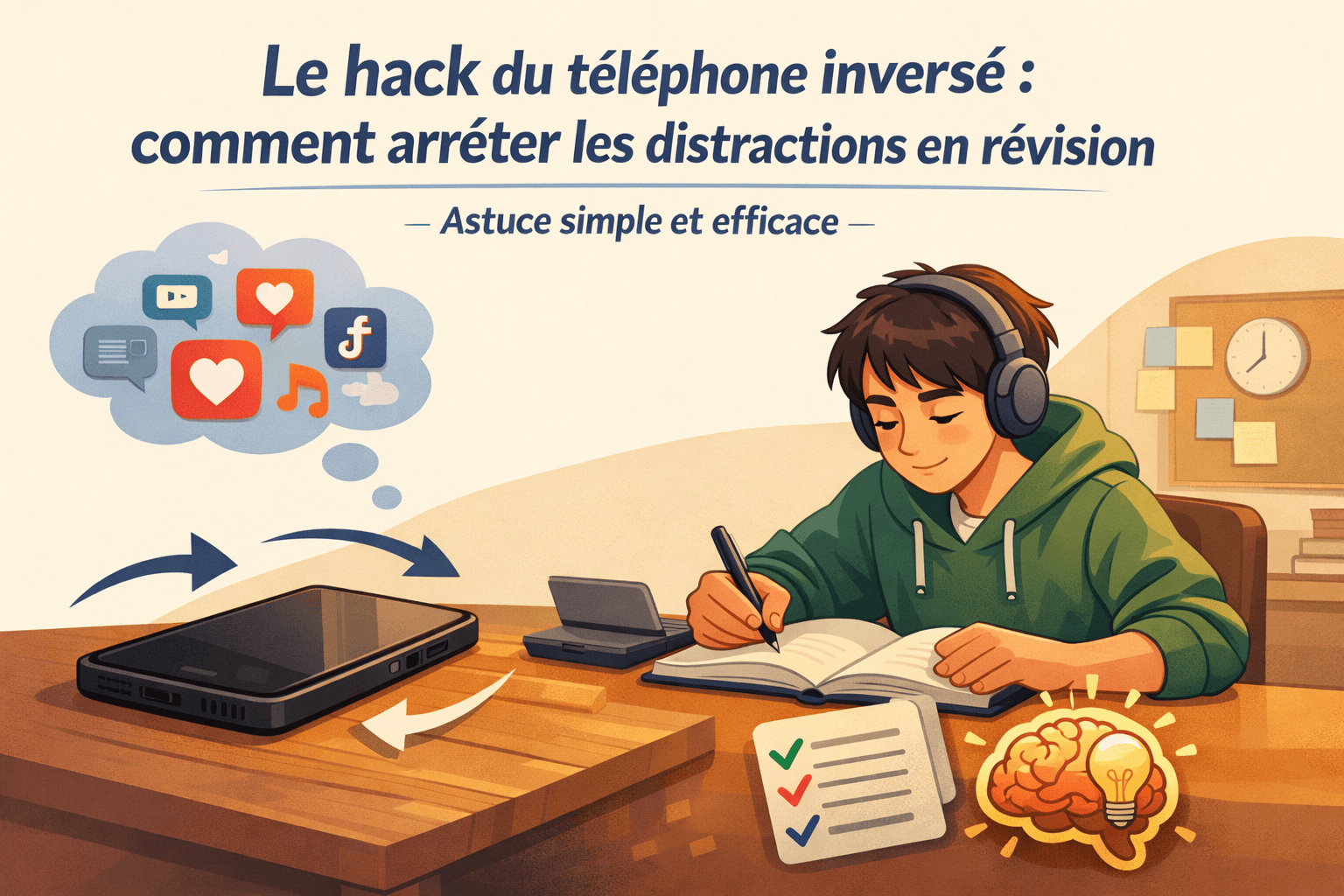 Comment arrêter les distractions avec le hack du téléphone inversé