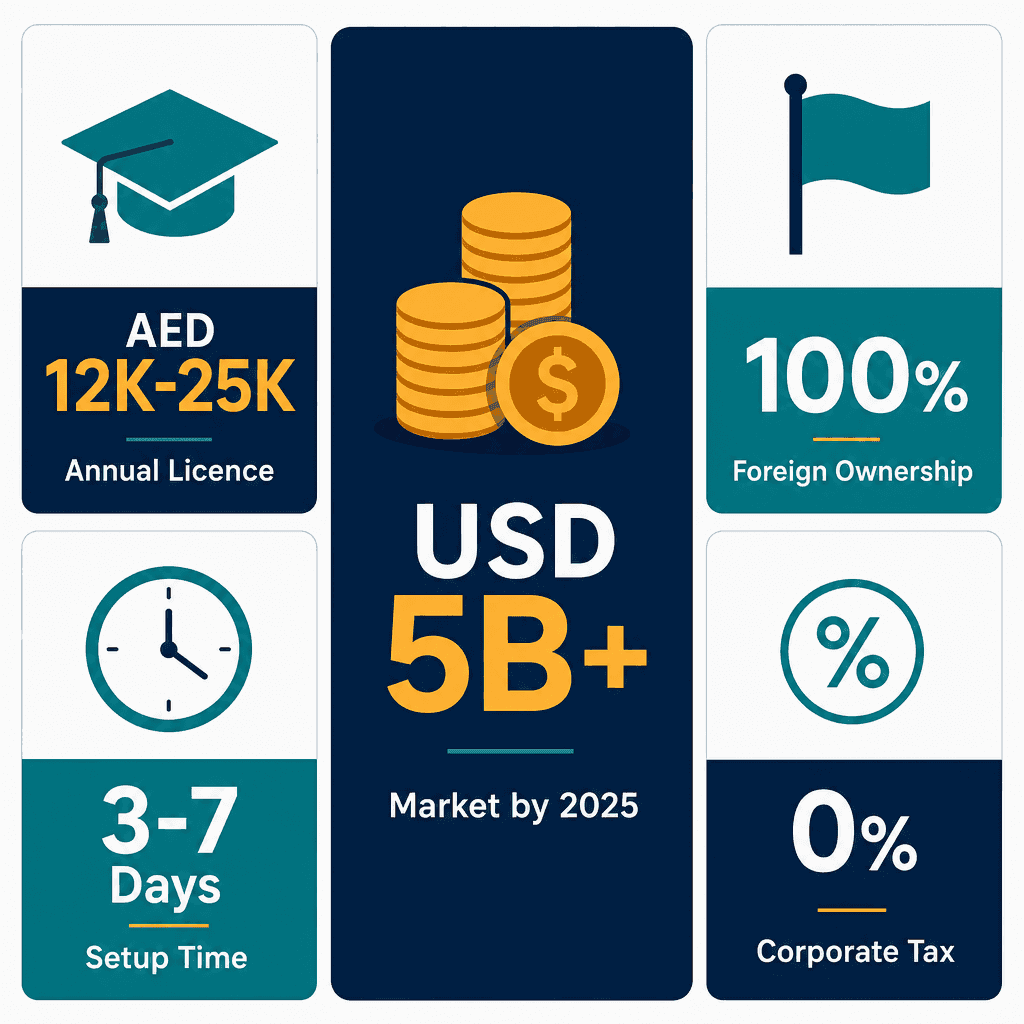 Infographic: Tutoring & Academic Support Business License in Dubai