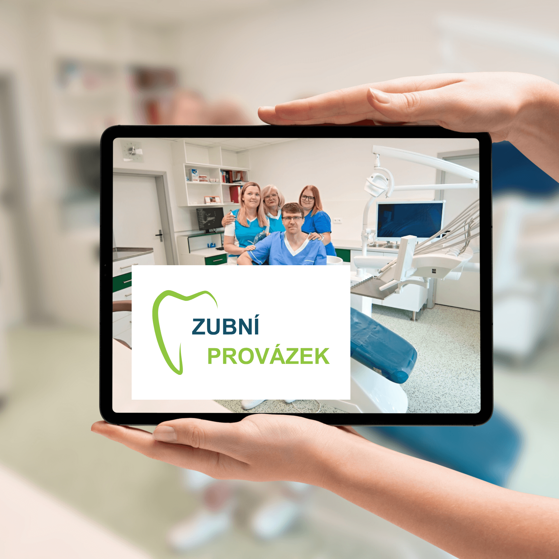 vytvořené logo ordinace Zubní Provázek