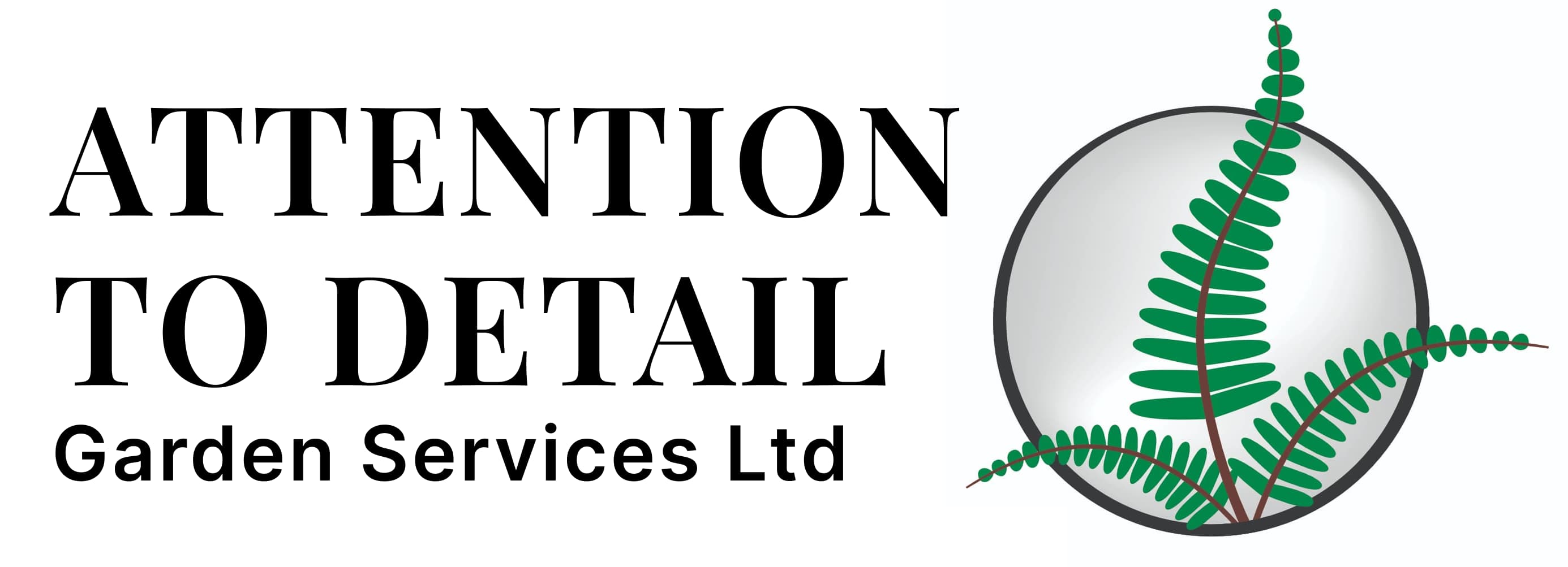 Attention to detail garden services logo