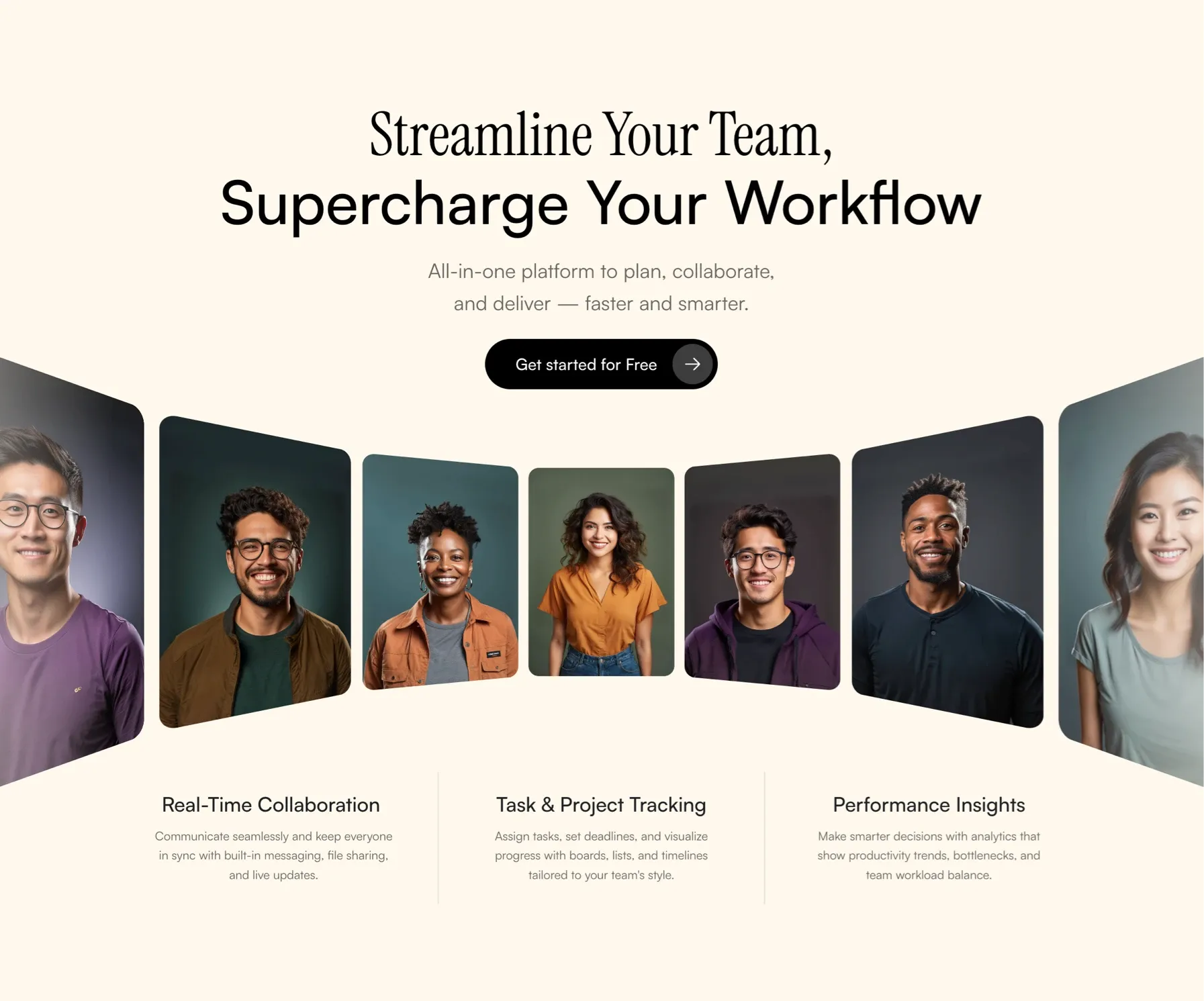 Framer component - Hero section