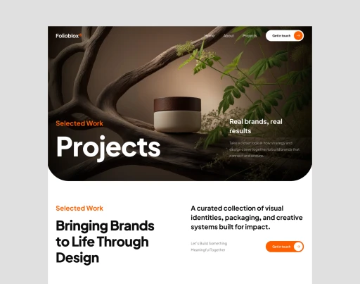 Folioblox - Portfolio Framer Template for Free