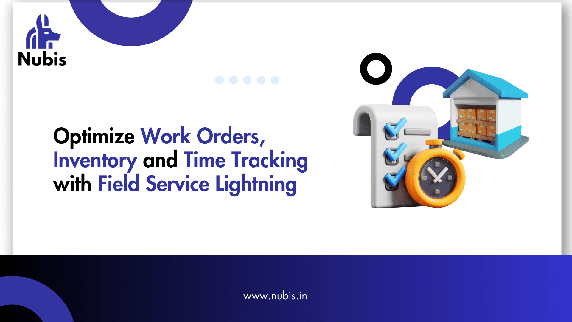 Illustration showing field service operations workflow optimization and management
