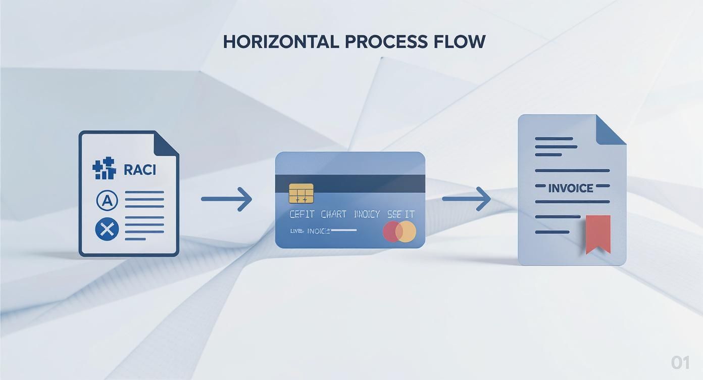 Infographic about procedures for accounts receivable