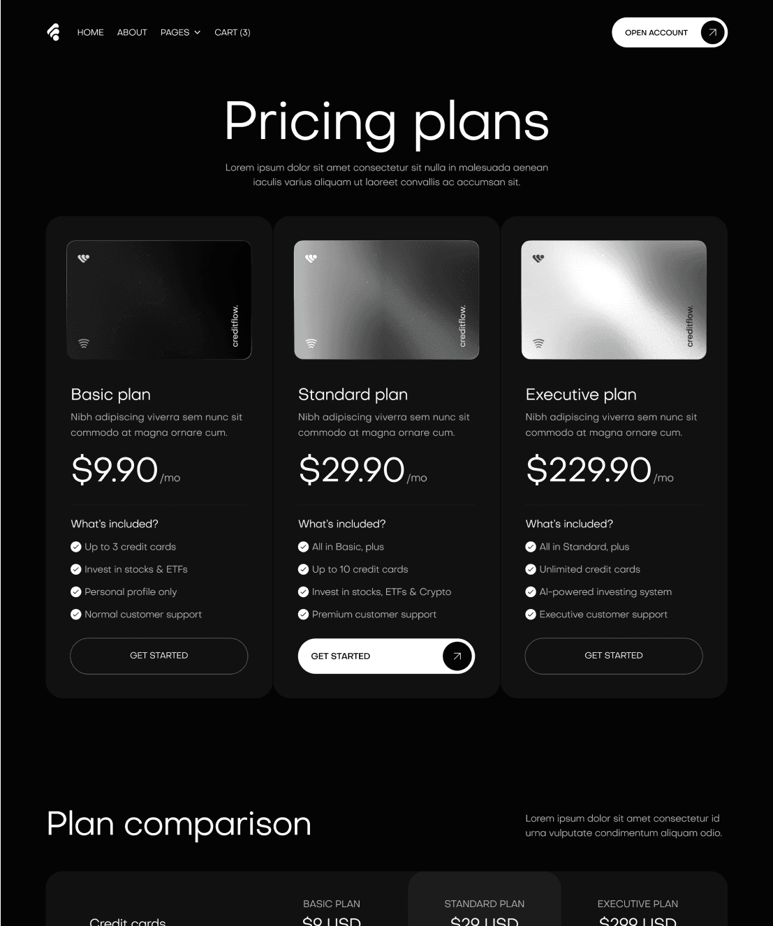 Techbeta - Pricing V2 Page - Website Template