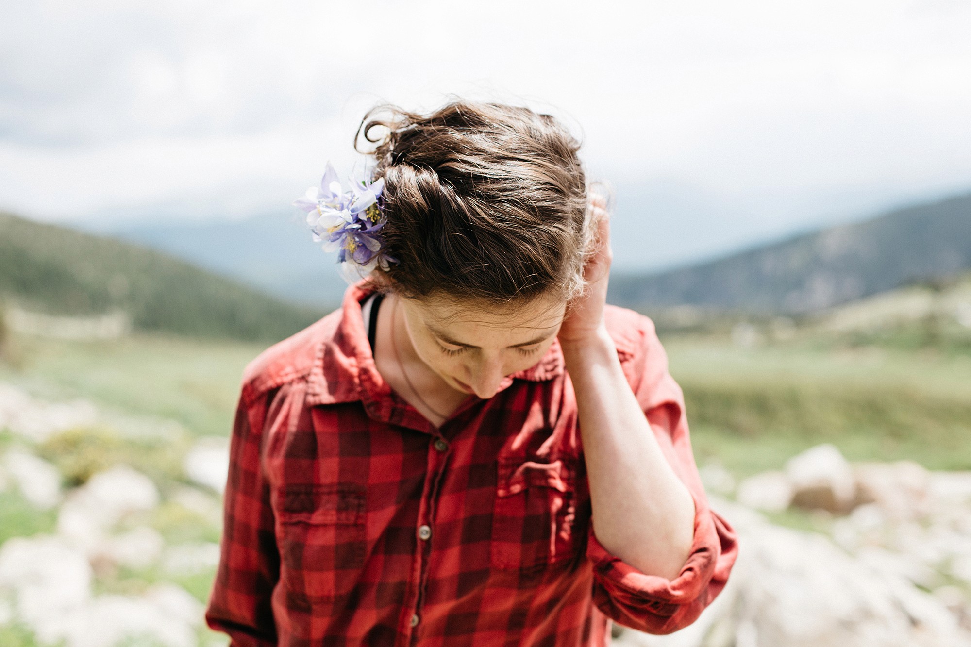 Jesse W Spencer Photography Portrait Columbine Flower