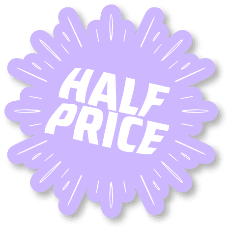 Half Price Sticker