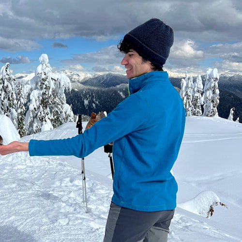 在山上结交朋友。